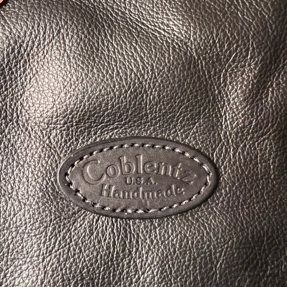 Coblentz black leather briefcase / tote - Picture 3 of 10